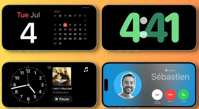 城北苹果手机维修分享iOS17横屏充电待机显示有什么好处 