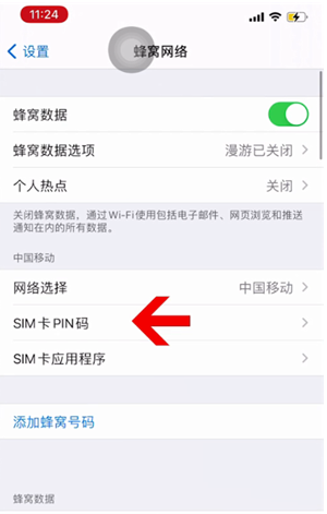 城北苹果14维修网分享如何给iPhone14的SIM卡设置密码 