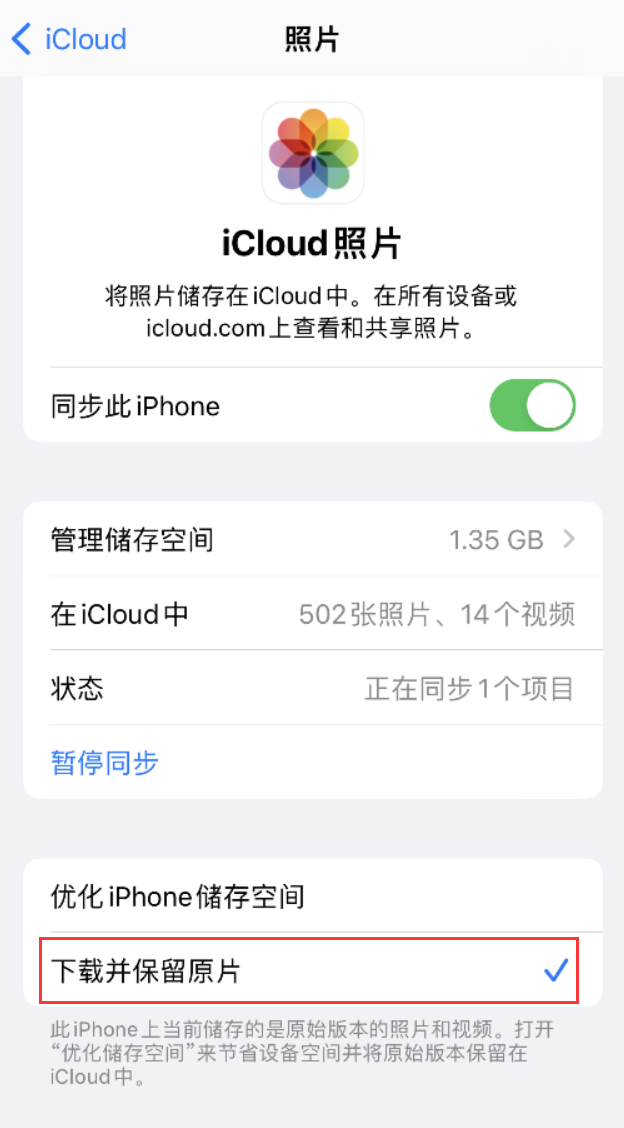 城北苹果手机维修分享iPhone 无法加载高质量照片怎么办 