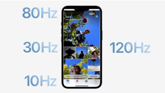 城北苹果14维修分享iPhone 14有高刷吗 